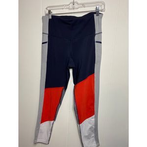 Champion Navy and Grey Athletic Leggings Size Large